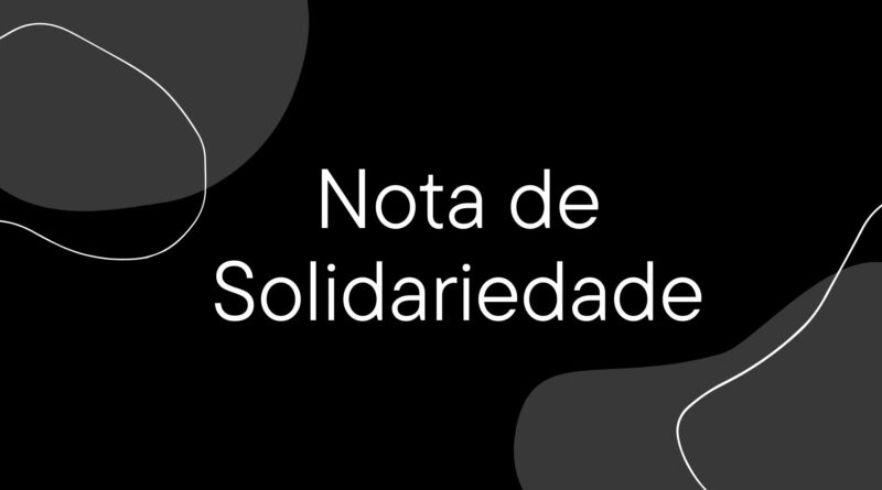 Nota de solidariedade