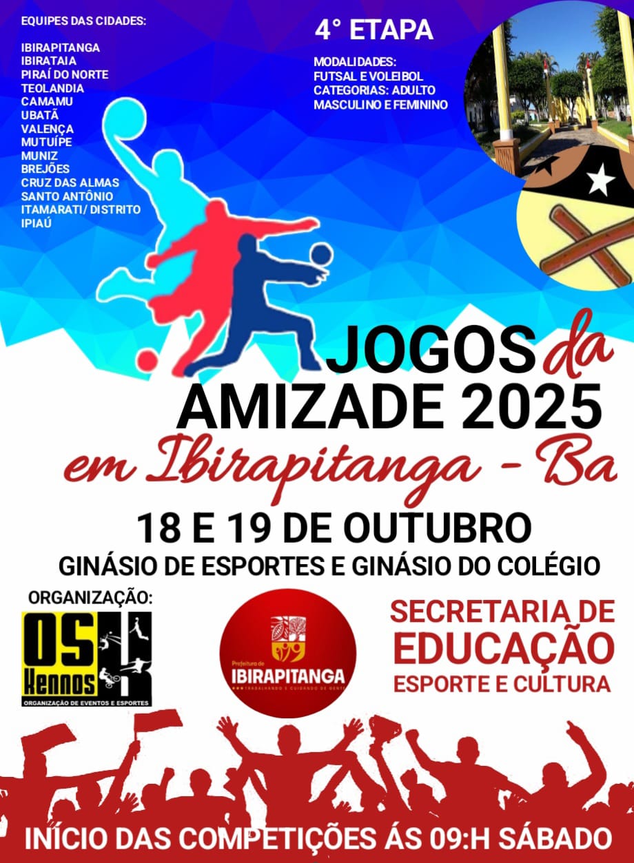 Ibirapitanga sedia 4ª etapa dos Jogos da Amizade 2025