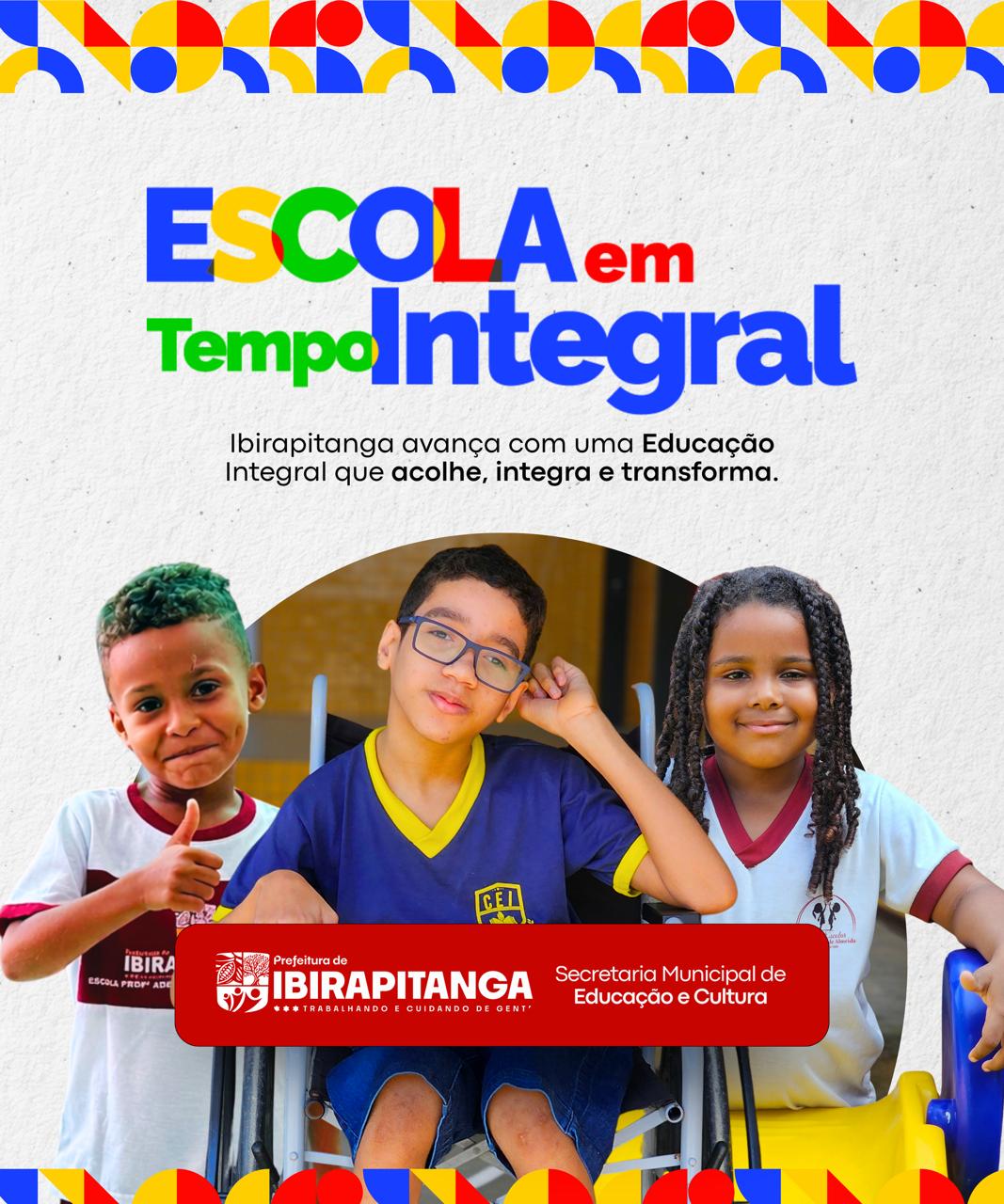 Ibirapitanga regulamenta atuação de profissionais da educação em tempo integral